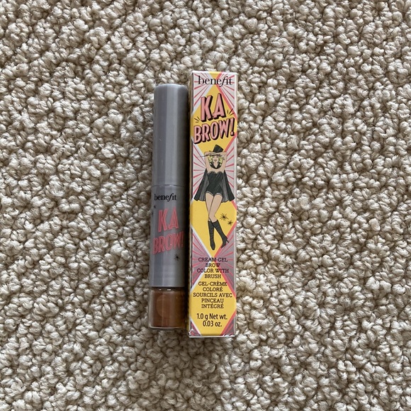 NEW Benefit Cosmetics Ka Brow Cream Gel Brow Color w/ Brush 3 Brown 0.03 oz NIB - Picture 1 of 9